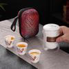 Shangqi White Porcelain Portable Travel Tea Set