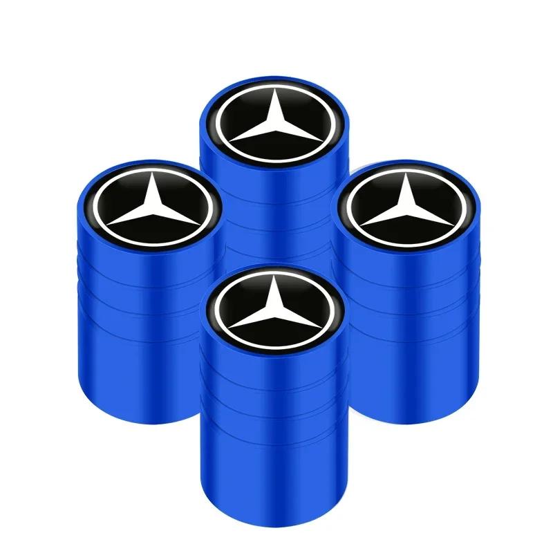 New 2025 Hot Car Tire Valve Stems Cap Knurling Style Tire Valve Cap Tire Wheel Stem Air Valve Cap For Mercedes Benz W211 W204 W2