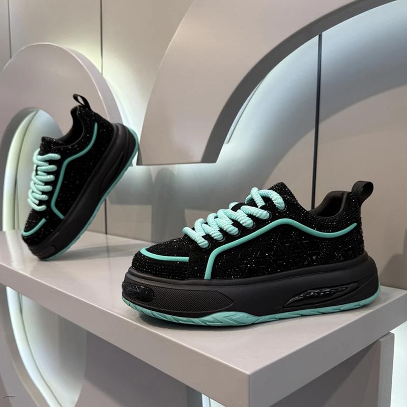Winter new rhinestone casual shoes platform shoes bjd 38