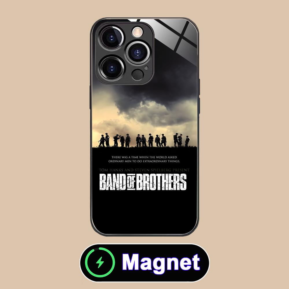 

Band of Brothers Phone Case for iPhone 17 16 15 14 13 12 11 Air Pro Max Plus Mini Glass MagSafe Cover iPhone 11 Pro Max