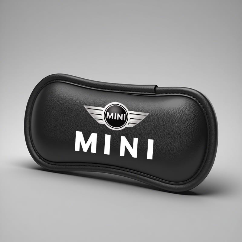 

MINI Car Leather Pillow Car Knee Pad Elastic Memory Foam Leg Pad For MINI Cooper S Works JCW R55 R56 R50 R53 R60 R61 F54 F55 F56 чёрный
