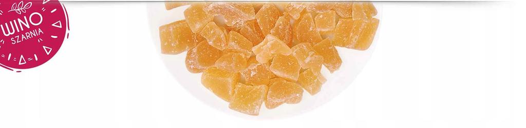 Imbir Kandyzowany kostka do herbaty - 250g Suszony w kostkach