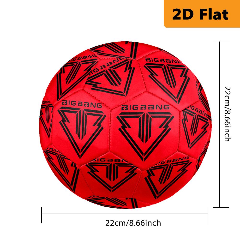 Bold Design: Big Bang Symbolism Football Suitable for Both Training and Competition Outdoor Sports Very Elastic No. 5 Football Entertainment