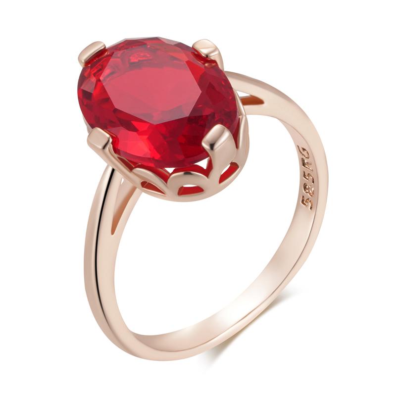 Блестящее овальное красное натуральное цирконовое ожерелье-подвеска для женщин, модное, цвета розового золота, высокое качество, повседневные изысканные украшения 10