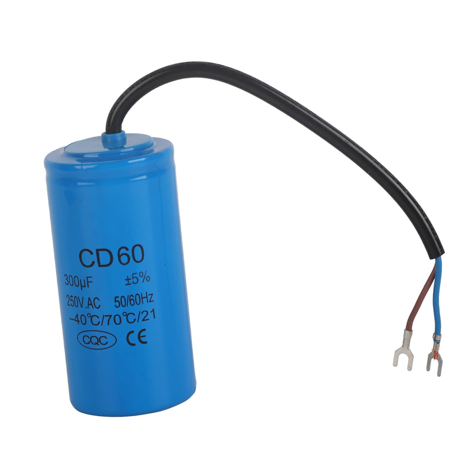 

CD60 250V 300uf Пусковий конденсатор Вибухозахищений Аксесуар для побутової техніки білий