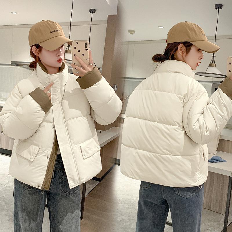 Short New Padded Jacket Women's Thickened Down Cotton Jacket Women's 2025 Winter Korean Loose Bread Jacket Padded Jacket Women's Jacket