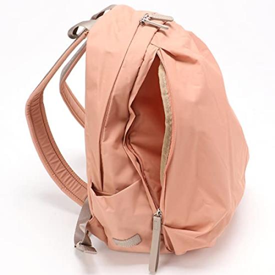 Isaac Recycled Nylon Logo Tape Backpack for Women 2000603 Wine (58)