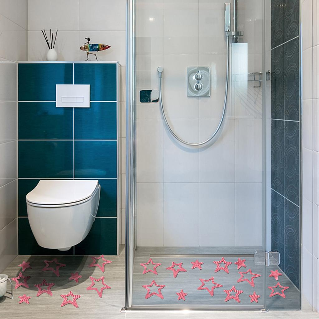 10pcs Star-Shaped Bathtub Sticker Waterproof Anti-Slip Floor Stair Tape Strips Swing Pool Floor Anti-skid Pad Stickers