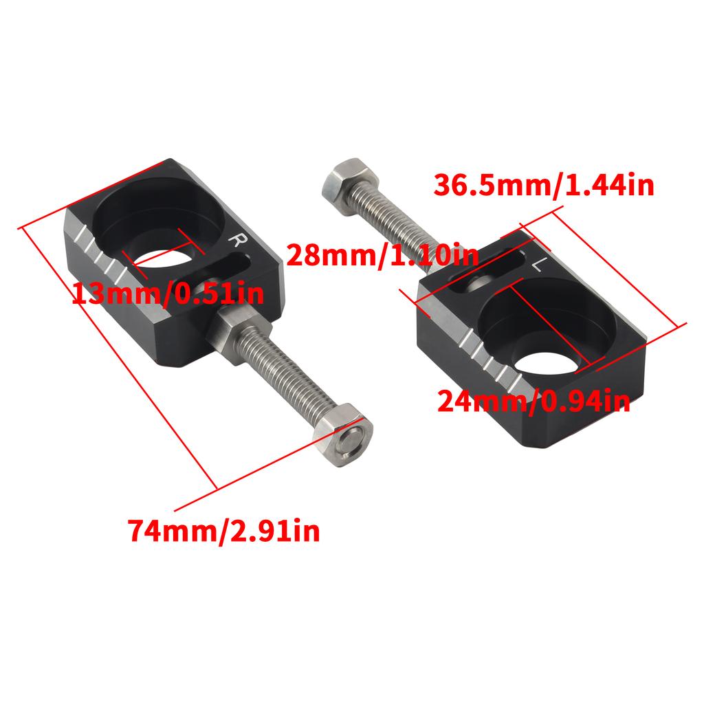 Rear Axle Block Chain Adjuster for Surron Light Bee S X Universal Enduro Dirt Bike Electric Vehicle Motocross Modified Parts