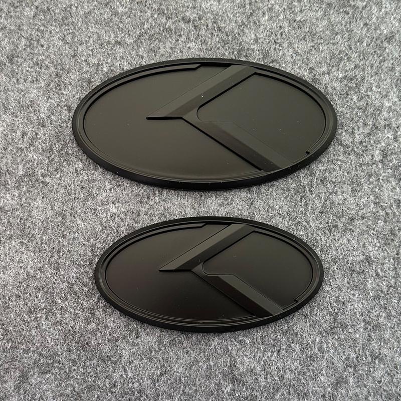 2pcs X 3D ABS K Logo Front Grill Emblem Rear Trunk Badge Car Sticker Decal for Kia K5 2011-2013 Optima Forte 2009-2014 Drlqc11