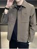 Men's Lapel Coat - Spring/Autumn 2025 Trendy Casual Lightweight Jacket