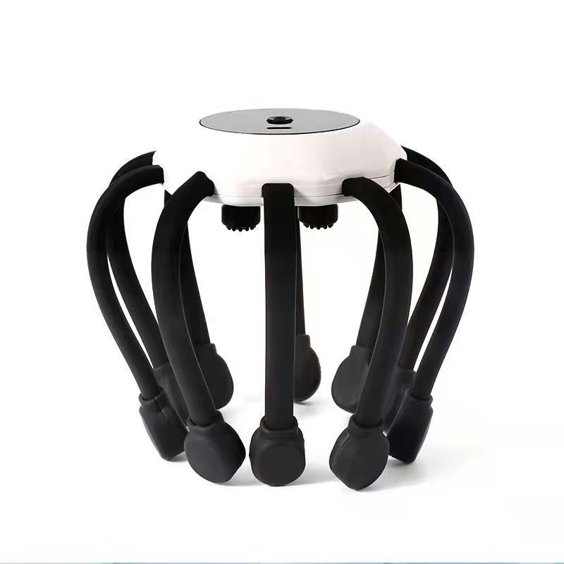 Electric Claw Scalp Scratcher 10 Vibration Contacts 5 Massage Mode Head Red Ray Cordless Portable Head Massager For Relaxation