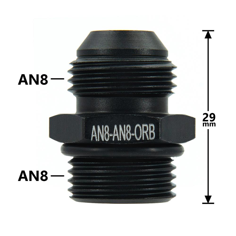 AN6 AN8 AN10 M14 M16 M18 1/2 1/4 3/8 NPT Düz Erkek Flare Birleştirme Yakıt Yağı Hava Hortumu Bağlantı Adaptörü