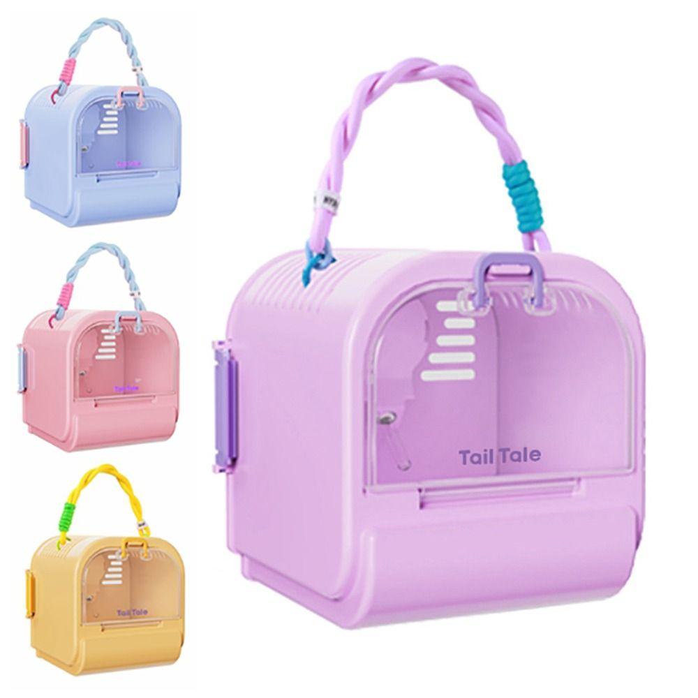 Velký prostor Křeček Přepravka Klec Prodyšná Malé zvíře Větraná Klec Křeček Přepravní pouzdro Křeček