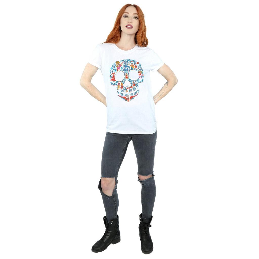 Coco Womens/Ladies Skull Cotton Boyfriend T-Shirt