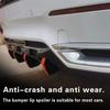 4 Stück Universal ABS Auto Modifiziert Heckstoßfänger Diffusor Spoiler Heckstoßfängerlippe Diffusor Antikollisionszubehör enthalten