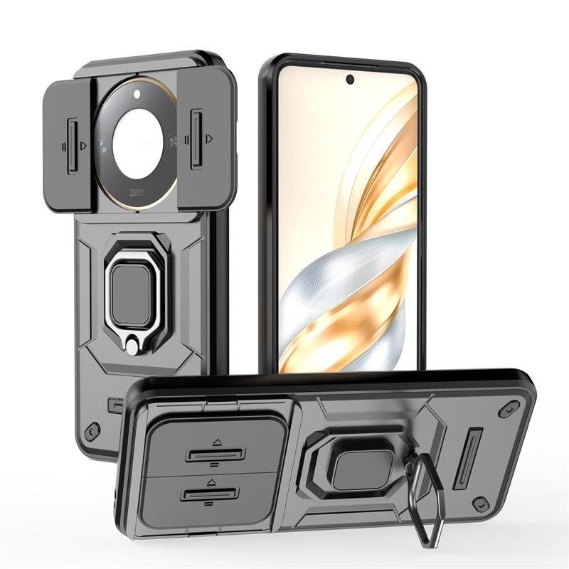 For Cover Honor X9C Smart Case Honor X9C Smart Capas Phone Bumper Slide Lens Ring Stander Holder Fundas Huawei Honor X9C Smart