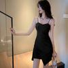 Light and familiar imperial sister style sexy hip wrap irregular suspender dress French temperament short skirt New summer
