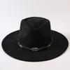 Popular European and American Style Suede Big-brimmed Top Hat, Men's and Women's Classic Fashion Western Cowboy Hat
