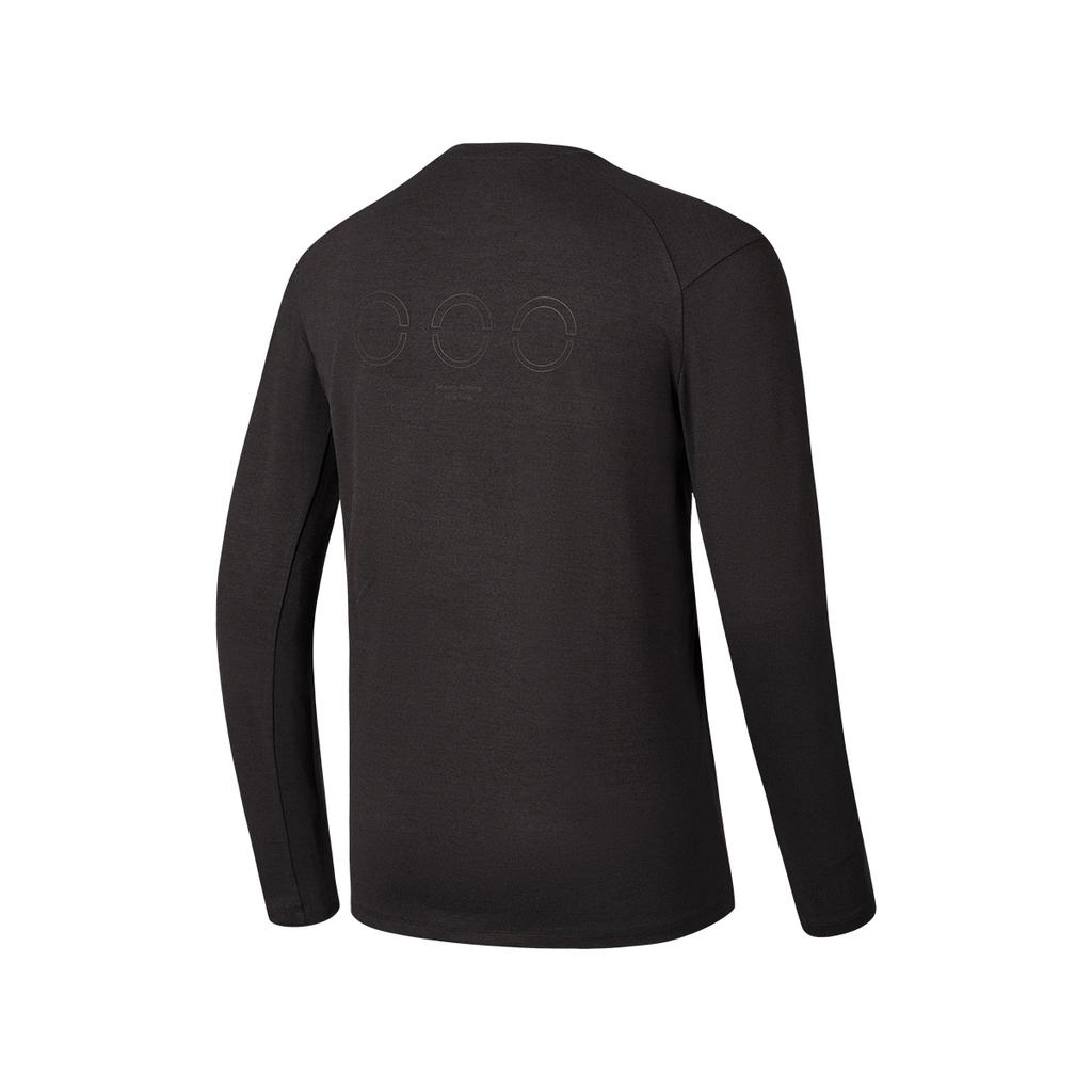 Saucony Running Training Series Casual Sports Solid Color Logo Comfortable Crew Neck Long Sleeve T-Shirt Men Tops Earth SA2259LT01T-CO021