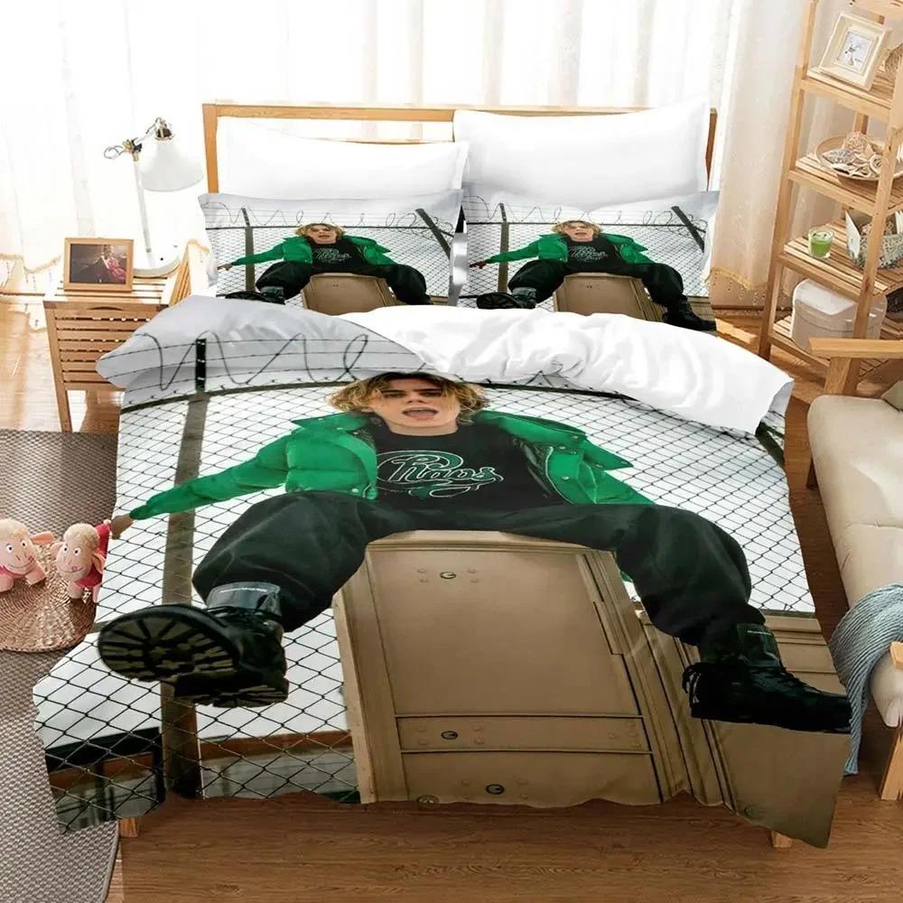 Exquisites 3D The Kid Laroi Tapete Anime Digitaldruck Bettwäsche-Set Bettbezug Steppdecke Bett Jugend Kinder Mädchen Jungen Geschenk