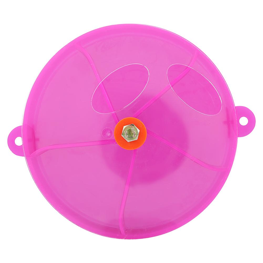 Bird Pet Foraging Feeder Food Wheel Feeding Storage Box Toy Purple