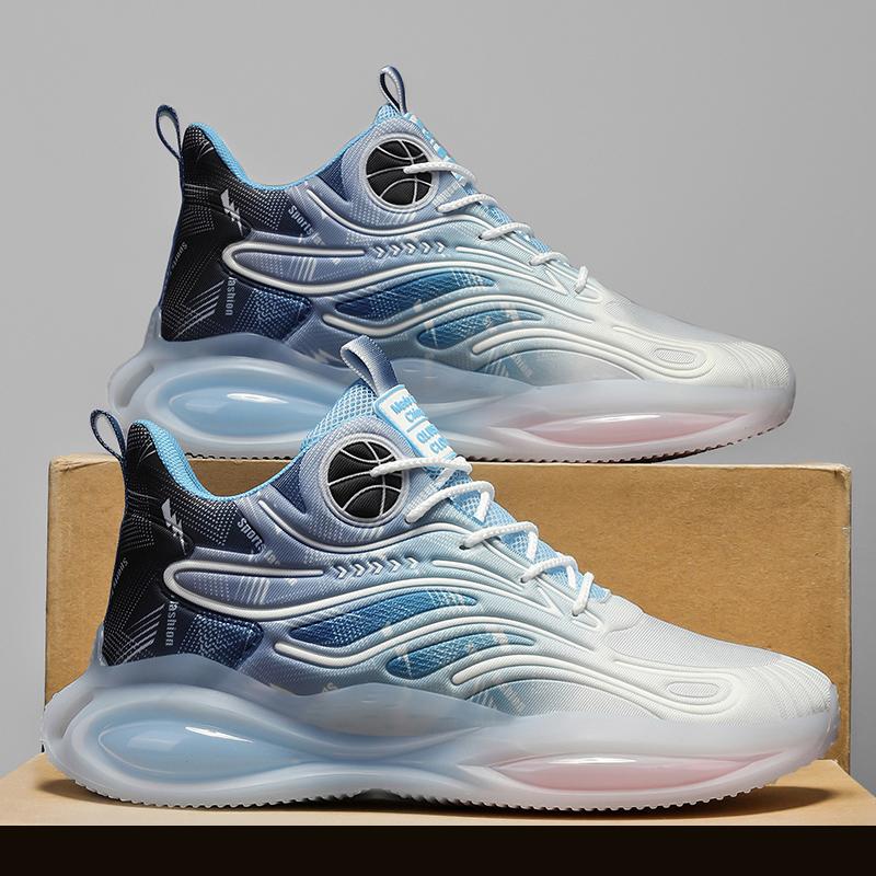 Fashion Men's Basketball Shoes Cushioned Breathable Sneakers Train Athletes Sports Shoes Casual Non-Slip Footwear Light Outdoor Sneakers