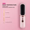 Wireless 3-Speed Temperature Control Styling Comb - Automatic Off, Fluffy Straight & Curly Hair, Portable Curling Comb