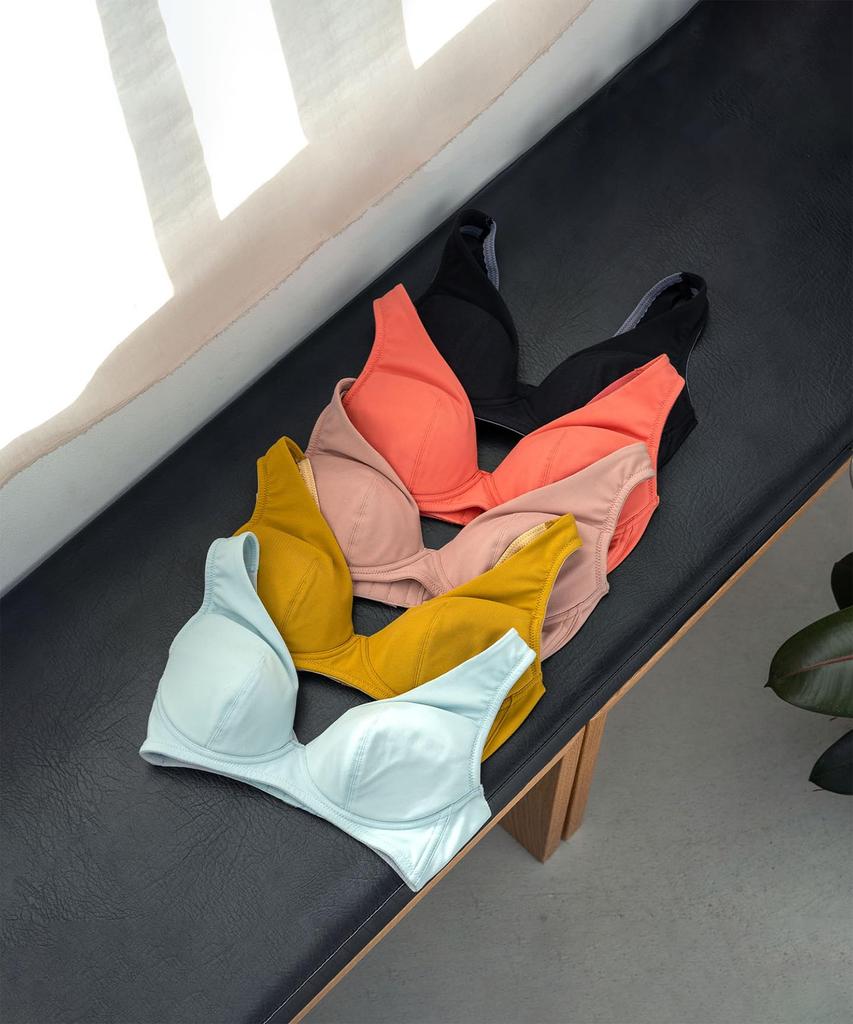 Bra YOJOY Comfortable To Gentle On the Skin Bra AC1000 and Pair YOJOY AB1100 BU S [Wacoal] Non-wired - Wear, - Women's