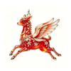 2D Flat Goat Hanging Ornament Acrylic Shining Goat Pendant Simulation Artificial Rhinestone Christmas Tree Ornament Bag Charms
