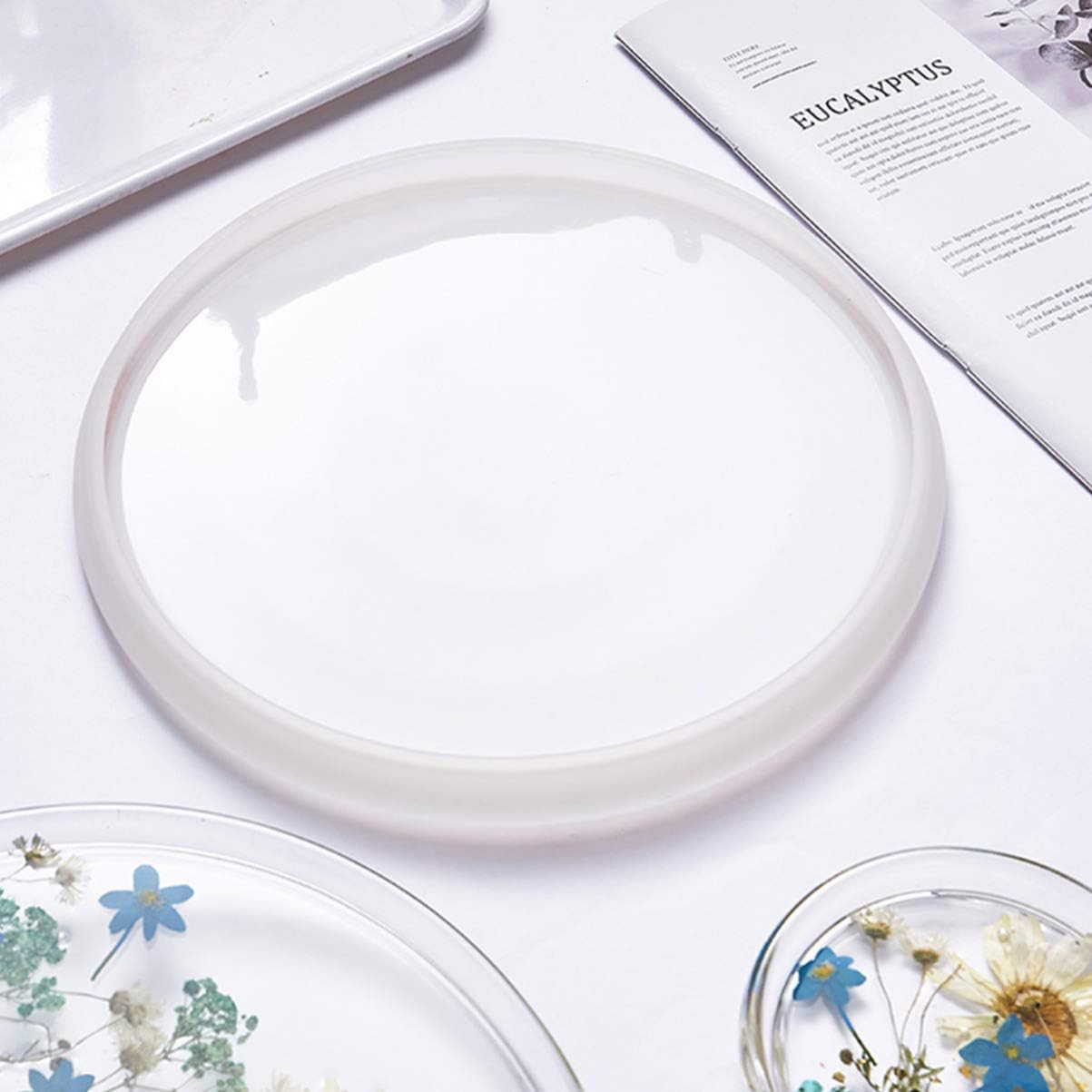 

ARTIBETTER 1 шт. Круглые формы для подставок из смолы, Силиконовые формы для подставок для эпоксидной смолы, Круглая форма для эпоксидной смолы для изготовления подставок под чашки, подставок под миски, под свечи своими руками