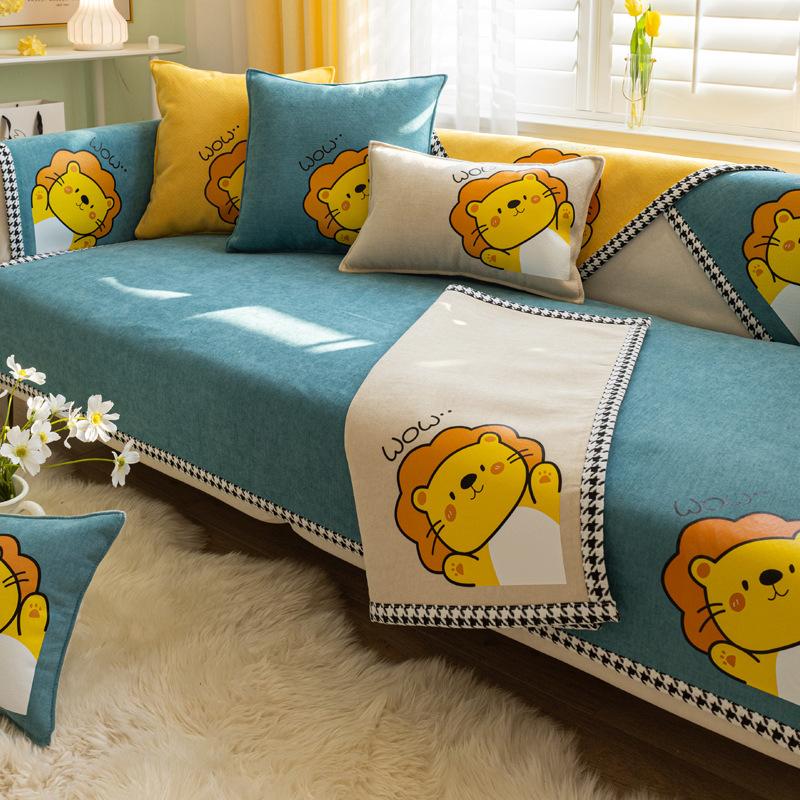 Chenille Sofa Cushion Four Seasons Universal Non-Slip High-End Cushion Nordic Simple Modern Version
