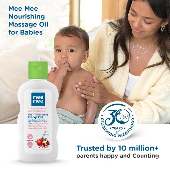 Mee Mee Baby Oil with Fruit Extracts/Moisturising Baby Lotion with Fruit Extracts (Baby Oil - 200ml)