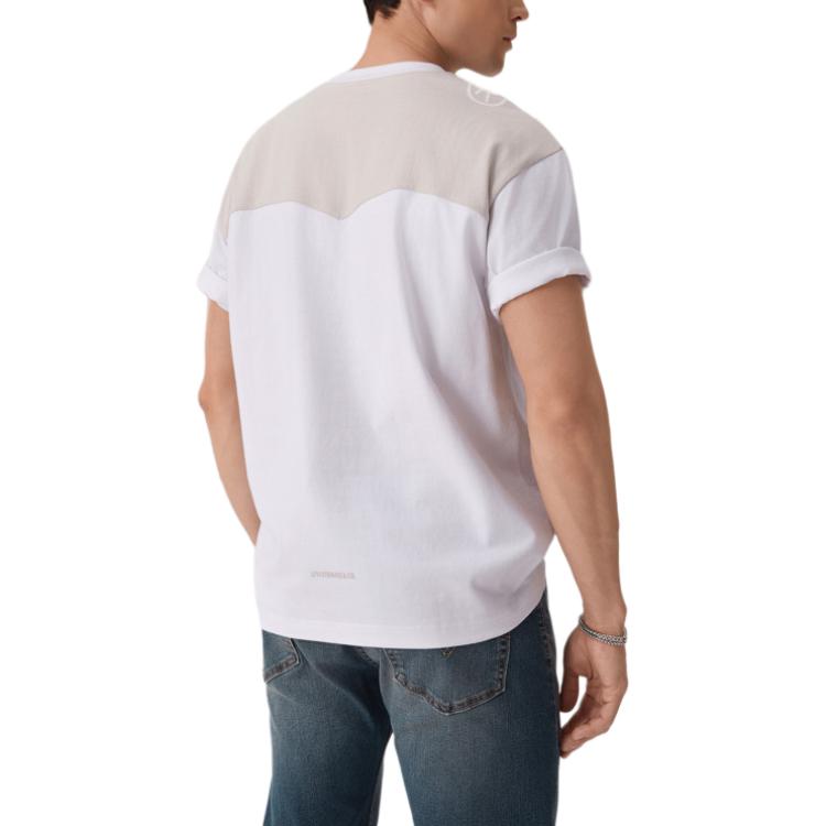 Levis Simple Comfortable Knitted Casual Round Neck Short Sleeve T-Shirt Men Tops 004ZS-0000