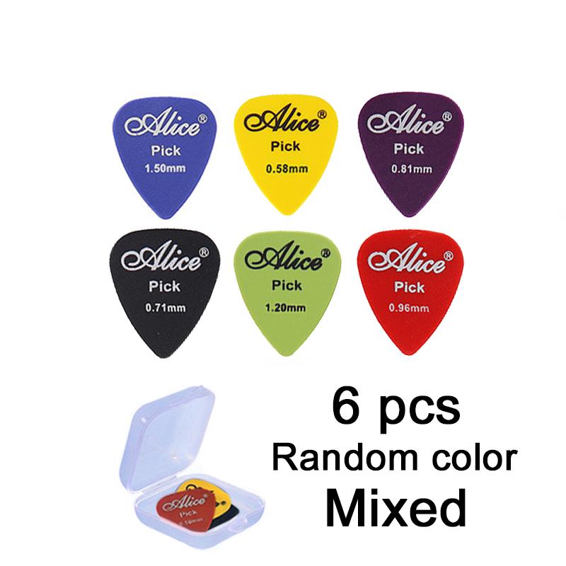 Gitaarplectrums met Opbergdoosje ABS Plectrums voor Elektrische Akoestische Gitaar 6 Dikte Gitaar Plectrum Accessoires