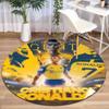 Former FC Barcelona player Cristiano Ronaldo plays for Al-Nassr FC round rug Home Soft Decorative Anti slip Table and Chair Carpet H18