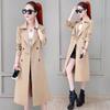 Womens Mid-Length Trench Coat With Lining 2026 Loose Slim Fit Elegant Fashion Outerwear