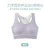 Girls' development period sports underwear, primary school, junior high school students, seamless shock-proof breathable bra, girls' vest fixed cup