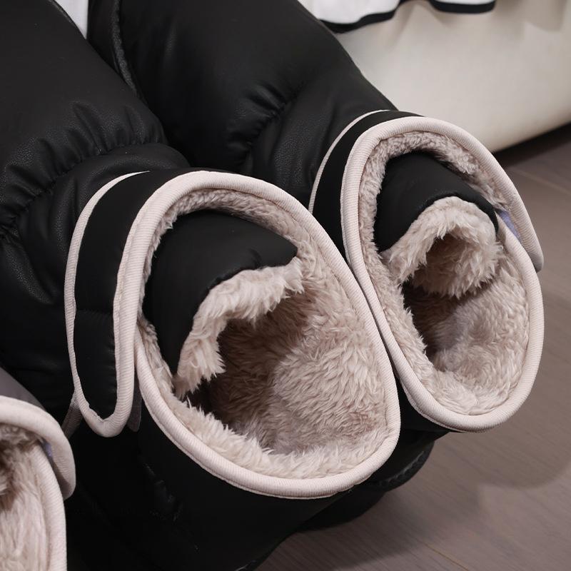 Women's Winter Snow Boots Faux Fur Lining Booties Slippers Comfortable Fuzzy House Shoes Non-Slip Indoor Outdoor Home Shoes for Women Warm Ankle Boots