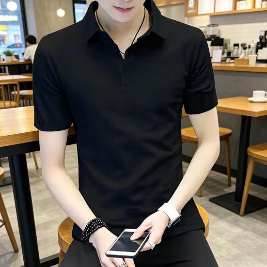 Men's Tops Breathable T Shirts Casual Regular Fit Shirts Soft Comfortable Short Sleeve Tops for Daily Life Parties Office Travel Outdoor Wear
