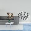 Rocking Horse Wood Sculpture Artistic Retro Ornament Figurine Centerpiece Office NightStand