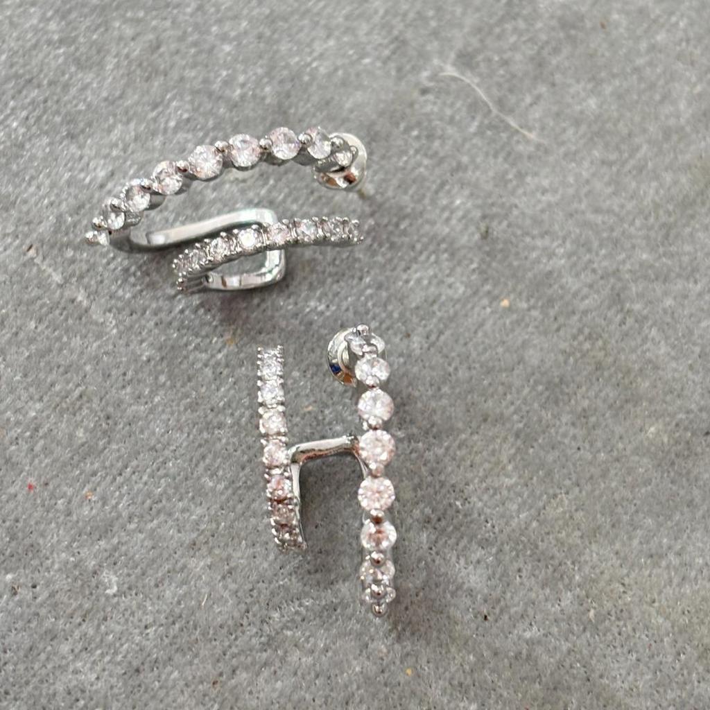 French Retro Aurora Borealis 925 Silver Galaxy Diamond Earrings 2025