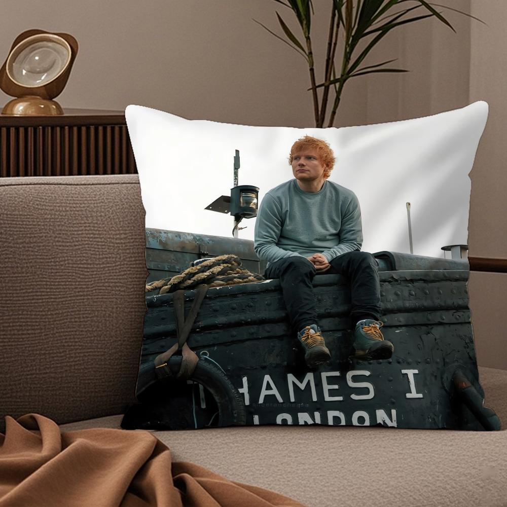 Cute E-EdS S-SheeranS Pillow Case Silky Elegant Comfort Sofa Bed Invisible Zipper 30cmx30cm