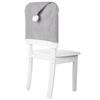 Christmas Grey Hat Chair Back Cover Xmas Chair Decoration Christmas Home Decor