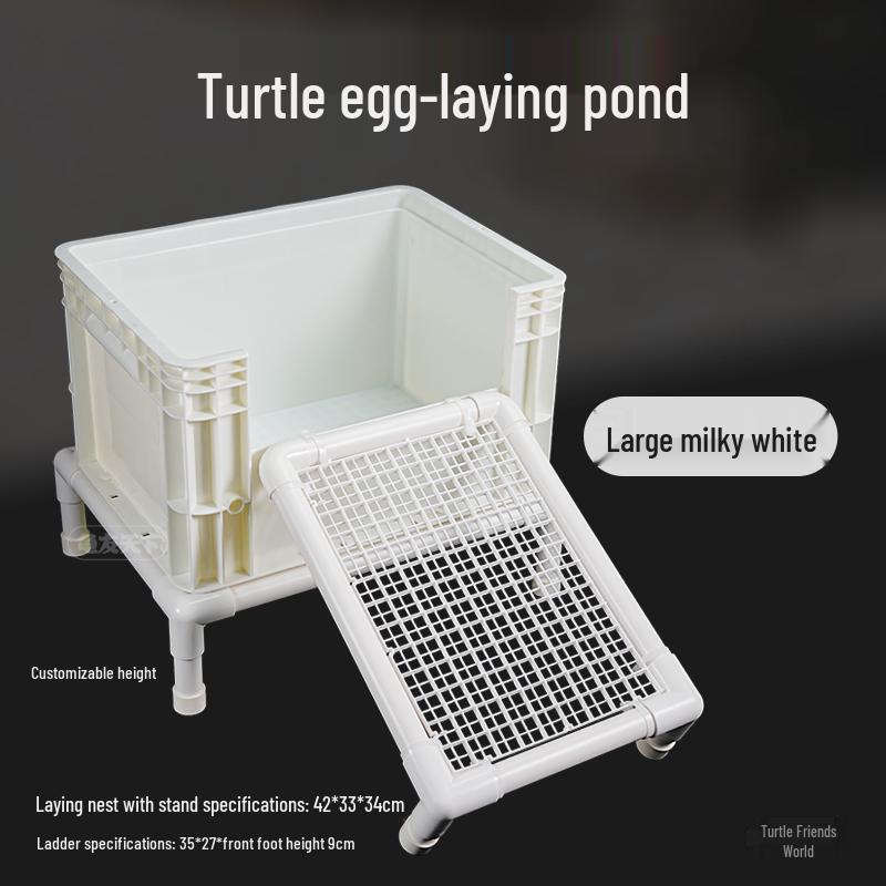 Turtle Egg-Laying Pond & Incubation Box with Basking Platform and Sand Pool