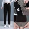 Women's Plus Velvet Thick Chenille Harem Pants - Loose Fit, Large Size, Corduroy, with Pockets, for Autumn and Winter.