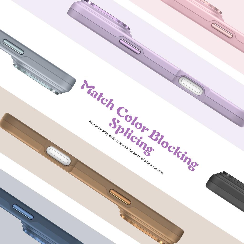 Metal Lens Stand Magnetic For Magsafe Case For iPhone 17 16 15 14 Plus 13 12 11 17 Pro Max Shockproof Wireless Charge Cover