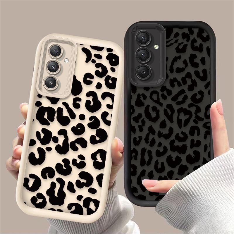 Coole Schwarze Leopardenmuster Hülle Für Samsung Galaxy A54 A05 A05S A34 A24 A14 A53 A33 A23 A13 A52 A52S A32 A22 A12 A71 A51 A31 A50