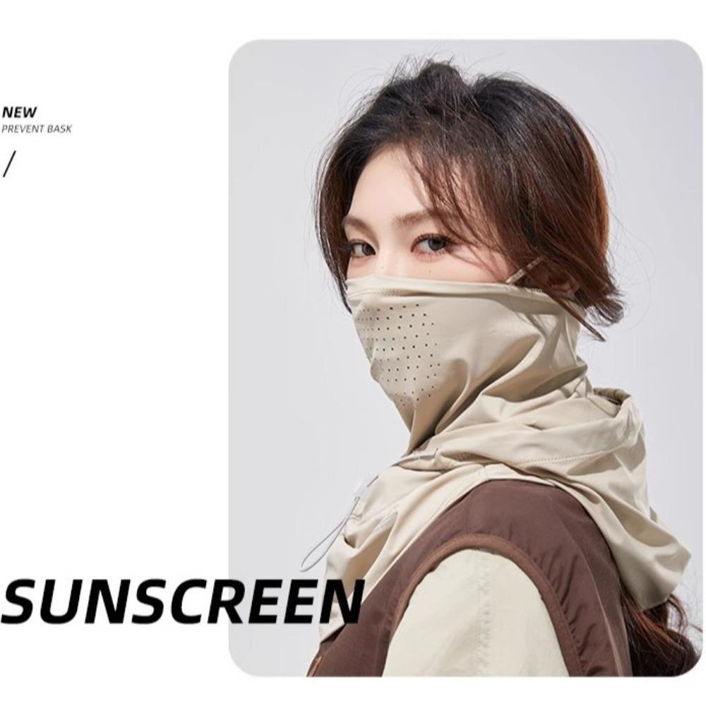 Adjustable Cycling Uv Protection Masks Dual Use Sunscreen Full Face Cover Fishing