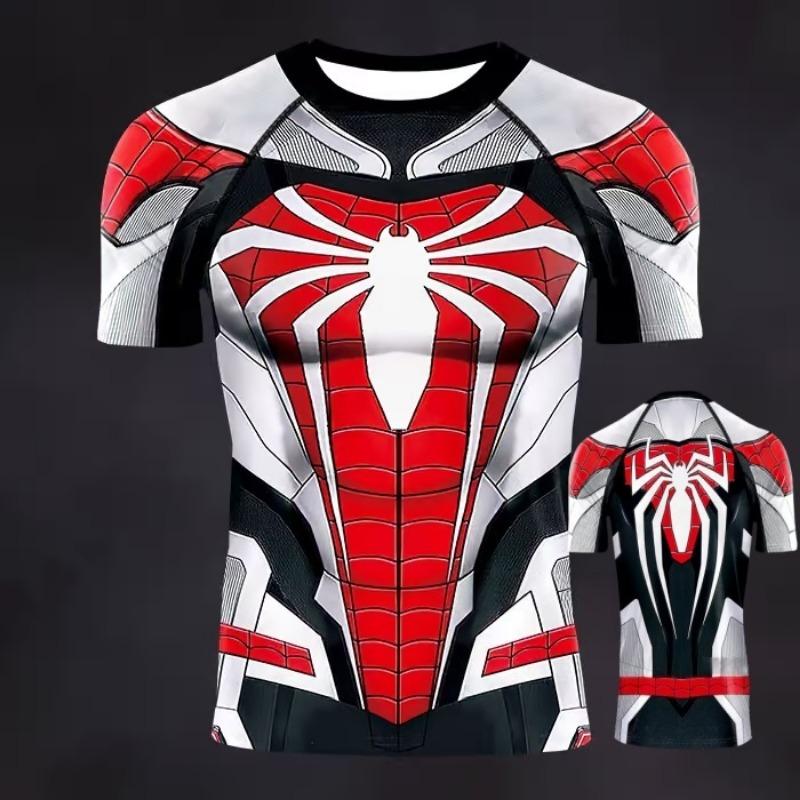 2025/26 New Summer Cosplay Movie Marvel Series Iron Man Fitness Suit 3D Printed Adult and Children's Parent-child Outfit